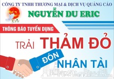 Quảng cáo Nguyễn Du Eric tuyển dụng